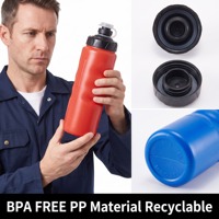 Botol Air Olahraga Custom dengan Logo dan Tutup Anti Bocor untuk Acara Kebugaran Gym, Hadiah Perusahaan, Promosi Tim, dan Grosir