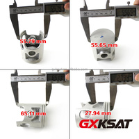 Nouveau bloc-cylindres de moteur de scooter/moto compatible Yamaha DT125 1974-1981 125cc en alliage d'aluminium, diamètre 56 mm