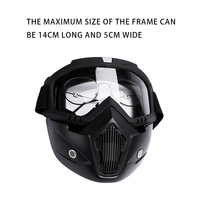 Nouveau casque intégral à visière ouverte avec masque de protection détachable, anti-vent et anti-poussière pour motos et activités de plein air