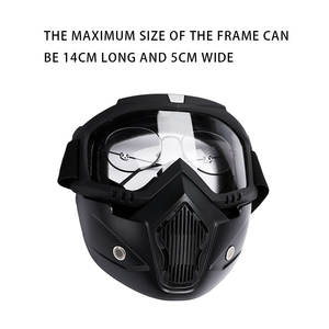 Nuovo Casco Aperto alla Moda con Visiera Staccabile, Occhiali e Maschera Antivento e Antipolvere per Moto e Uso Esterno - Product Image 5