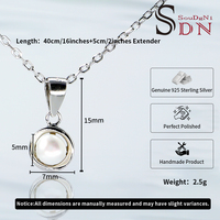 Bijoux de toutes sortes, fabrication en gros, collier en argent sterling 925 plaqué rhodium avec chaîne à maillons en perles d'eau douce pour femmes, cadeau