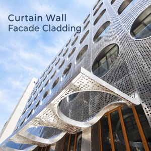 Tôle d'aluminium perforée de haute précision pour mur-rideau, surface anti-décoloration pour la décoration extérieure des bâtiments modernes - Product Image 1