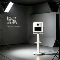 Photo Booth Selfie 15,6 inci untuk Pesta, Kompatibel dengan Kamera, iPad & Smartphone dengan Kamera dan Printer