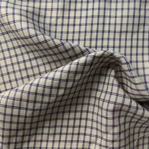 Tessuti di lino francese eco-friendly controllo filato tinto lino 60% 40% tessuto di cotone per camicia e abbigliamento