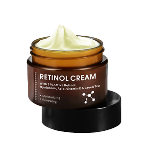 Private Label Organic Remove Wrinkle Vitamin E Hyaluronic Acid Moisturizer Anti Wrinkle 3% <strong>Retinol</strong> Face <strong>Cream</strong>