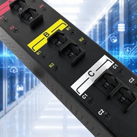 PDU intelligent à commutation pour rack de serveur à installation verticale 0U, 36 voies, avec prises C39 verrouillables, pour centre de données IA