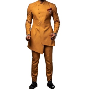 Costumes pour hommes Groom Tuxedo Indian Wedding Wear Casual Man Blazer Men Solid Suit Slim Wedding Suits (Jacket + Pants) 10% - Product Image 4