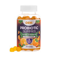 Gummies Probiotiques Véganes OEM pour la Santé Digestive Naturelle, la Santé Intestinale, le Soutien Immunitaire, Prébiotiques, Gummies pour Femmes, Complément de Bien-être