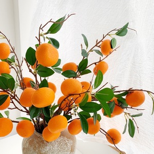 กิ่งส้มประดิษฐ์ Muyu Chronicles แจกันดอกไม้ โฟมพลาสติก ของตกแต่งตรุษจีน - Product Image 4