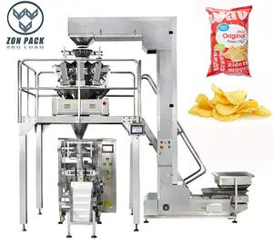 Automatic Nitrogen Plantain Potato Chips Snacks Packaging Machine for Pasta Envasadora de Chips