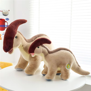 Muñeco <span class=keywords><strong>Guanlong</strong></span> de peluche Unisex, juguete transfronterizo simulado Vice dragón dinosaurio tijeras máquina atrapadora máquina redención todas las edades - Product Image 3