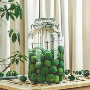 <span class=keywords><strong>Bocal</strong></span> <span class=keywords><strong>en</strong></span> <span class=keywords><strong>verre</strong></span> vide de grande capacité (4 <span class=keywords><strong>litres</strong></span>, <span class=keywords><strong>5</strong></span> <span class=keywords><strong>litres</strong></span>, 1 gallon) pour aliments, brassage maison, distributeur de boissons, fermenteur - Product Image 3