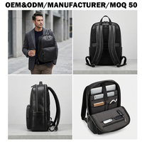 Sac à dos pour ordinateur portable en cuir pleine fleur de qualité supérieure pour hommes, sac de bureau professionnel, 16 pouces, logo personnalisé, fabricant OEM