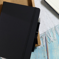 Boîte-cadeau d'emballage personnalisée Carnet à couverture rigide B5,A5,A6 Pu Cadeau gravé au laser impression logo Carnet de notes personnalisé carnet de notes journal