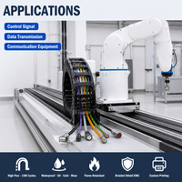 Câble blindé multiconducteur torsadé UL20276 24AWG avec gaine PVC 300V, 2-16 conducteurs, blindage feuille et tresse, pour chaîne de guidage et bras robotisé, certifié CE, direct usine