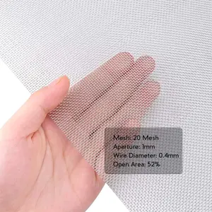 China Supplier Stainless Steel Woven Wire Mesh Screen Fine Metal Mesh For Filter Screen