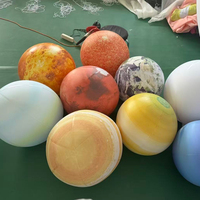 Ballons gonflables lumineux en PVC des neuf planètes, personnalisables, pour décoration promotionnelle – Vente chaude en usine