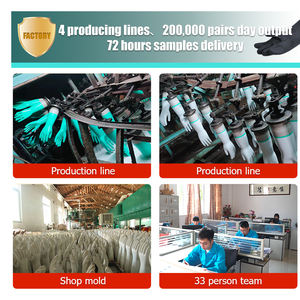 Gants de travail en caoutchouc industriel noir <span class=keywords><strong>orange</strong></span> de haute qualité 14 pouces, super épais, résistants, avec résistance aux produits chimiques en latex - Product Image 3