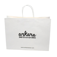 Sacs en papier personnalisés avec logo, écologiques, réutilisables, en papier kraft, avec impression numérique pour les boutiques de vêtements et de cosmétiques