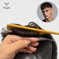 Prothèse capillaire pour hommes ME 0.04mm Skin Knot, dentelle HD frontale, nœuds V-Loop, 100% cheveux humains Remy, aspect naturel