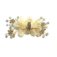 Clip à strass pour chaussures 9*4cm, fleur, décoration de chaussures de mariage, vente directe d'usine