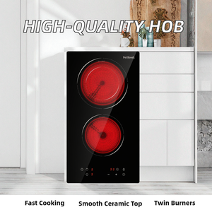 Dual Ring High Light Ceramic Hob Infrared <b>Cooker</b> Overflow Protection <b>Timer</b> Key Lock CE CB UKCA ROHS Factory Price Good Cooktop - Product Image 2