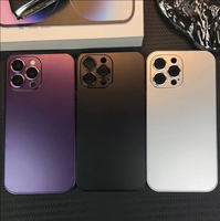Coque de téléphone Business Premium à pression en métal avec film d'objectif pour iphones 15 14 13 12 pro max 15 Plus Simple Cover