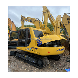 Mini-excavatrice Komatsu PC60 de 6 tonnes, machine de chantier d'occasion avec composants principaux, moteur et pompe pour petits travaux de terrassement - Product Image 2