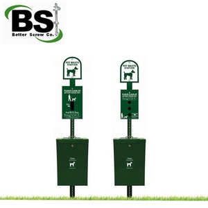 Poste de señal de canal en U para valla de jardín, preperforado poste de acero galvanizado en caliente - Product Image 1