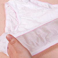 Sous-vêtements en coton post-partum avec logo personnalisé 100% culotte écologique jetable en coton de haute qualité pour femmes adultes sous-vêtements pour femmes