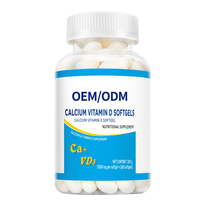 Calcium liquide avec vitamine D en gélules molles, 200 unités, complément alimentaire pour la santé osseuse