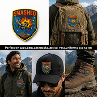 Patch en caoutchouc PVC sur mesure OEM, forme personnalisée, logo en relief 3D, badge à fixation par crochet, patch tactique pour veste, chapeau, sac à dos, accessoires