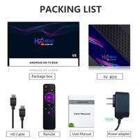 Boîtier tv H96 Mini V8 Android 10.0, RK3228A Quad Core, 2 go Ram/16 go Rom, 10 pcs, décodeur connecté IPTV 4K/Kodi OTT, le moins cher