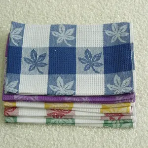 Promotional waffle embroidery tea towel kitchen towel cotton napkin