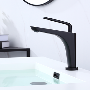 Minwei in ottone di nuova concezione rubinetti <span class=keywords><strong>lavabo</strong></span> <span class=keywords><strong>lavabo</strong></span> <span class=keywords><strong>lavabo</strong></span> a foro singolo colore nero rubinetto per bagno di lusso <span class=keywords><strong>lavabo</strong></span> rubinetto - Product Image 4