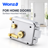 Serrure de porte à cylindre blindé Wonzo BXG0021 de haute qualité, en acier inoxydable 201 plaqué zinc, antivol, avec clé