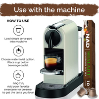 Capsules de supplément de café instantané avec resvératrol nad de marque privée shilajit nad plus Capsules de café aux champignons