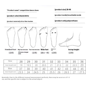 Nuove <span class=keywords><strong>Scarpe</strong></span> Moderne per Danza Competitiva per Bambini, <span class=keywords><strong>Ginnastica</strong></span>, Cheerleading, Jazz, Tap Dance, Sneakers <span class=keywords><strong>Bianche</strong></span> con Linea Nera in Rete - Product Image 6