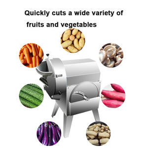 <b>Multifunctional</b> Fruit <b>Vegetable</b> Cutting Machine Coriander Chives Green Onion Cutting Tomato Cucumber Slicing Equipment - Product Image 2