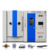 Machine de revêtement PVD par ionisation sous vide certifiée CE AsiaLink avec pompe et moteur PLC pour pièces en acier inoxydable, alliage, plastique, verre et céramique