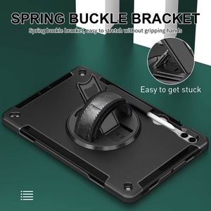 Étui de protection pour tablette Samsung Tab S10 Plus 12,4 pouces, TPU + PC, rotation à 360 degrés, triple protection, design de logo personnalisé - Product Image 3