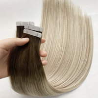 Extensions de cheveux adhésives Haiyi 2026 souples et lisses à double trame, qualité stable, installation facile, aspect naturel