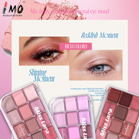 Palette de fards à paupières minéraux 15 couleurs - Tons mats terreux, rose fumé, violet, facile à estomper, maquillage quotidien, cosmétiques transfrontaliers