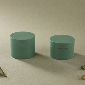 Tarros de Crema de Plástico PP, Color Verde, para Manteca Corporal, Tapas de Rosca para Cosméticos - Product Image 1
