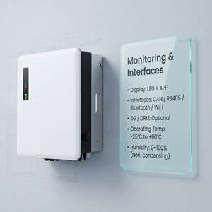 Inversor/Carregador Híbrido de 10.2kW, 230V 51.2V 2MPPT IP65 CAN RS485, Inversores Solares Híbridos de 15kW - Product Image 6