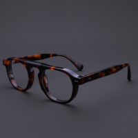 Nouvelle Collection : Montures de Lunettes Optiques Rétro en Acétate Épais à Pont Unique de Haute Qualité pour Hommes et Femmes