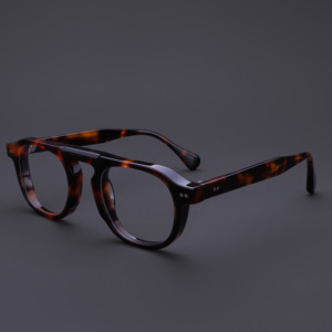 Kính mắt gọng acetate dày kiểu retro cầu đơn thiết kế mới nhất 2024 chất lượng cao, unisex - Product Image 3