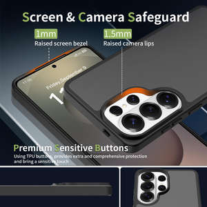 Nouveauté Étui transparent givré TPU PC Anti-traces Anti-dérapant Résistant aux rayures <span class=keywords><strong>Coque</strong></span> arrière pour Samsung S26 <span class=keywords><strong>Ultra</strong></span> - Product Image 4