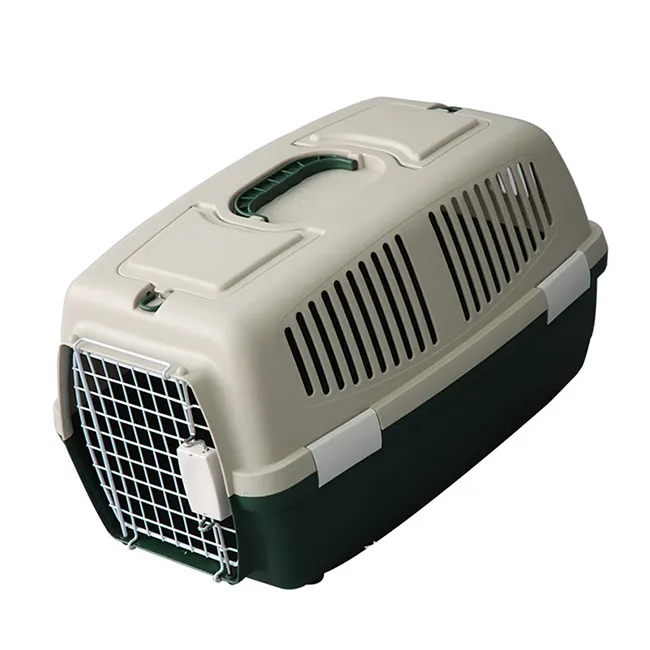 Good ventilation plastic pet dog cage travel carrier airbox portable outdoor cage