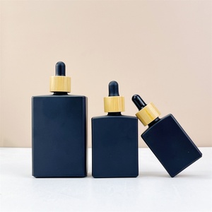 Stock clear 15ml 30ml 50ml 100ml Transparent Flat Shoulder Cylinder Square Glass <b>Dropper</b> <b>Bottle</b> With Silver <b>Dropper</b> Cap - Product Image 6